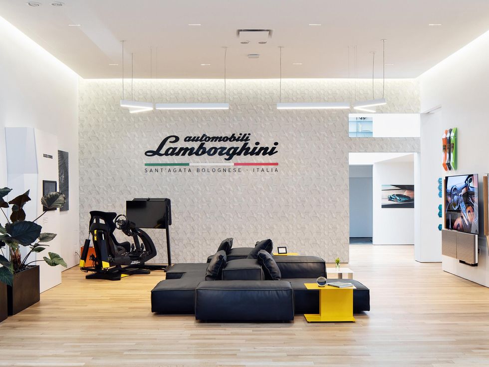 Lamborghini Lounge in NYC