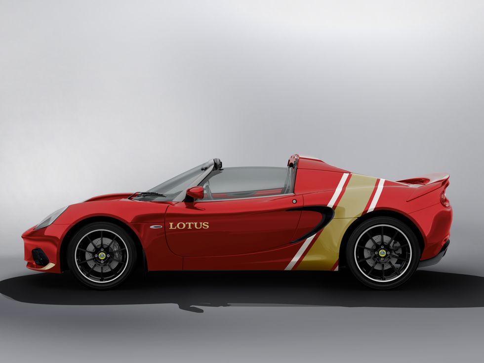 ​Lotus Elise Classic Heritage Edition: Red, White, and Gold