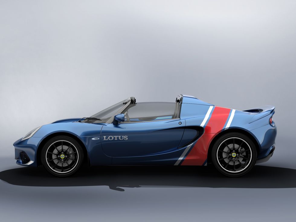 ​Lotus Elise Classic Heritage Edition: Blue, Red, and Silver