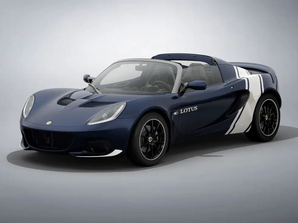 ​Lotus Elise Classic Heritage Edition: Blue and White