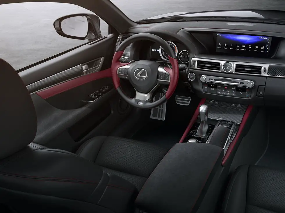 2020 Lexus GS 350 F Sport Black Line Special Edition interior trim leather black