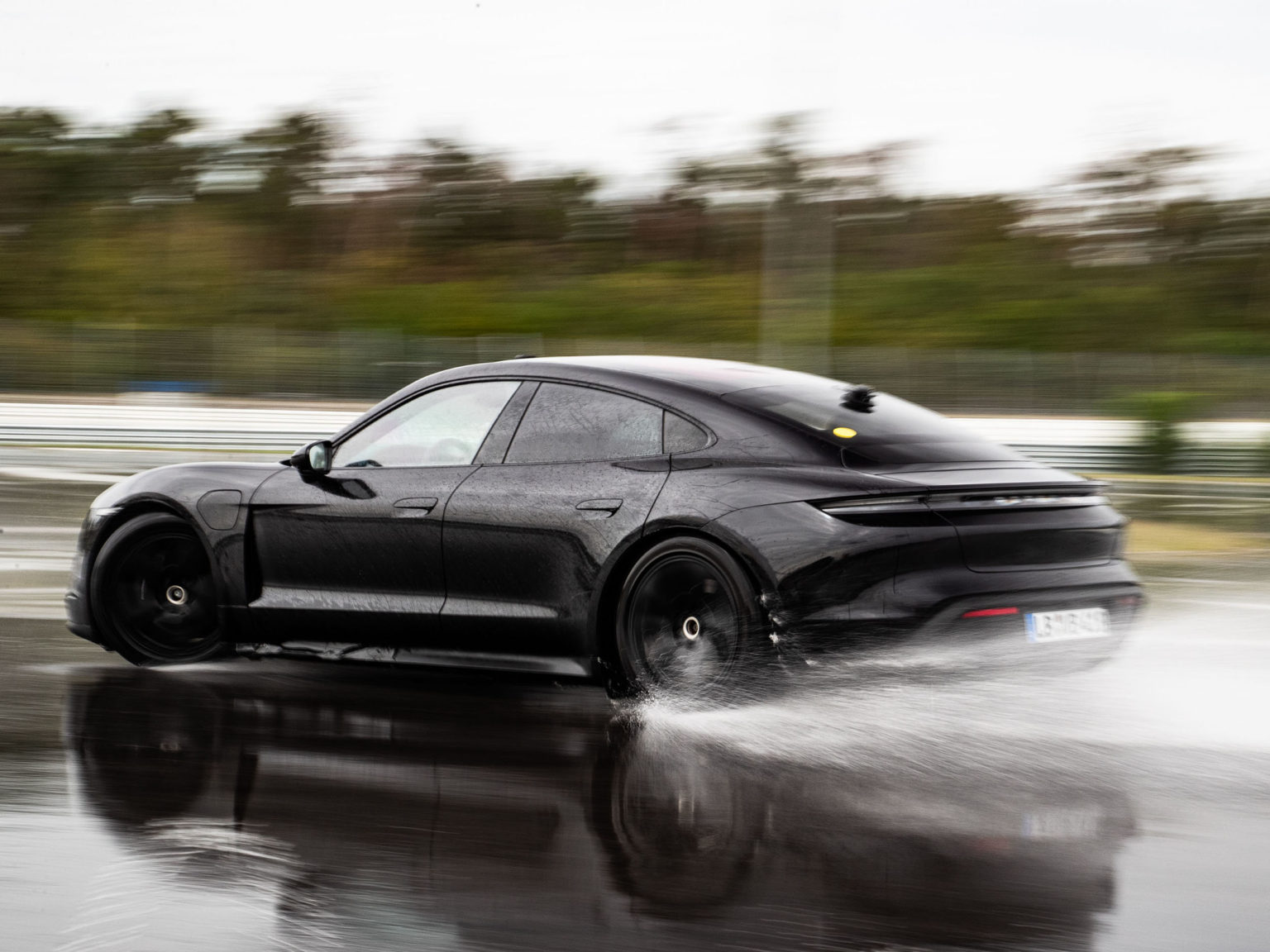 The all-electric Porsche Taycan took to a track in Germany to set a new world record.