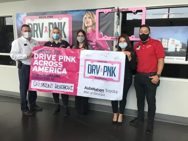 Toyota Mall of Georgia, one of AutoNation's dealerships, has raised money to support the caregivers at Children's Healthcare of Atlanta.