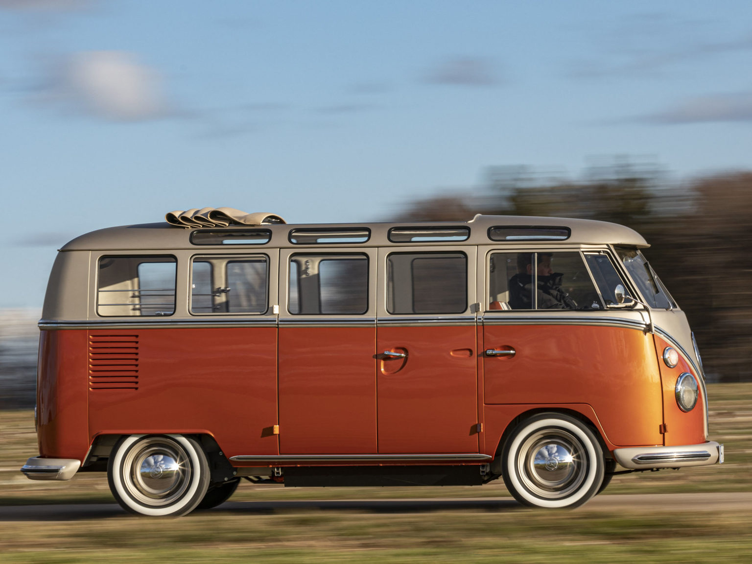 Volkswagen has partnered with eClassics to retrofit a 1966 T1 Samba Bus and make it an electric vehicle.