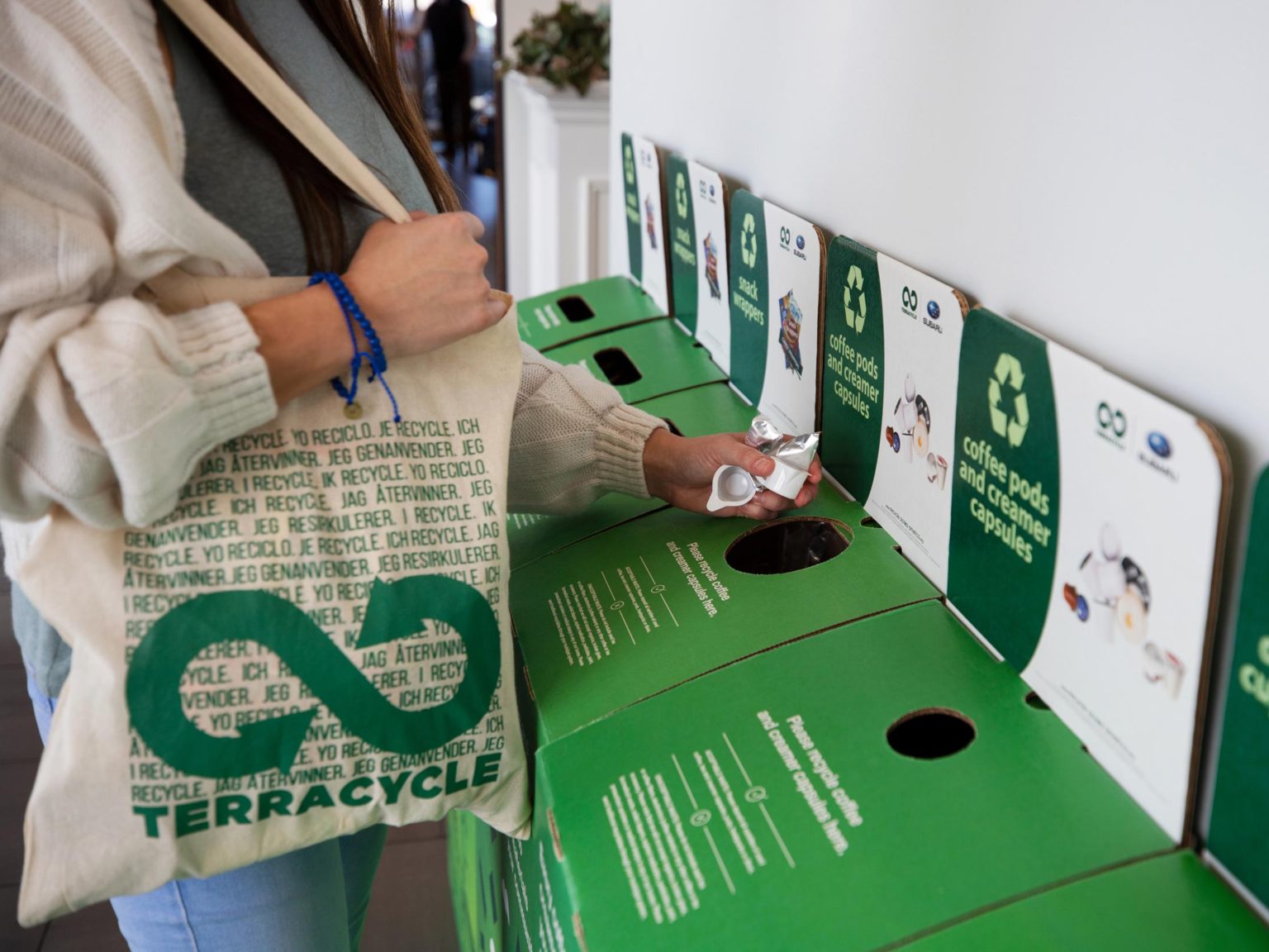 Subaru dealerships have recycling items for years through the Subaru Loves the Earth campaign.