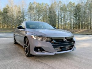 The 2021 Honda Accord Sport is a budget-friendly model with a lot of pep.