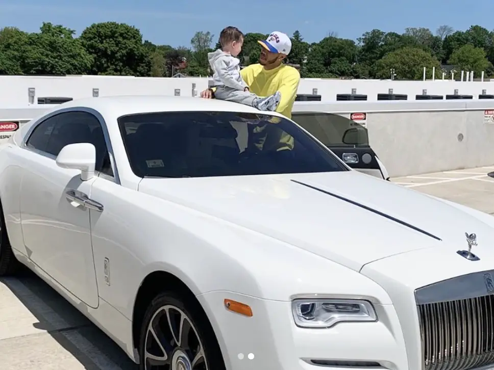 NBA All-Star Jayson Tatum showed off a white Rolls-Royce Wraith on Instagram.