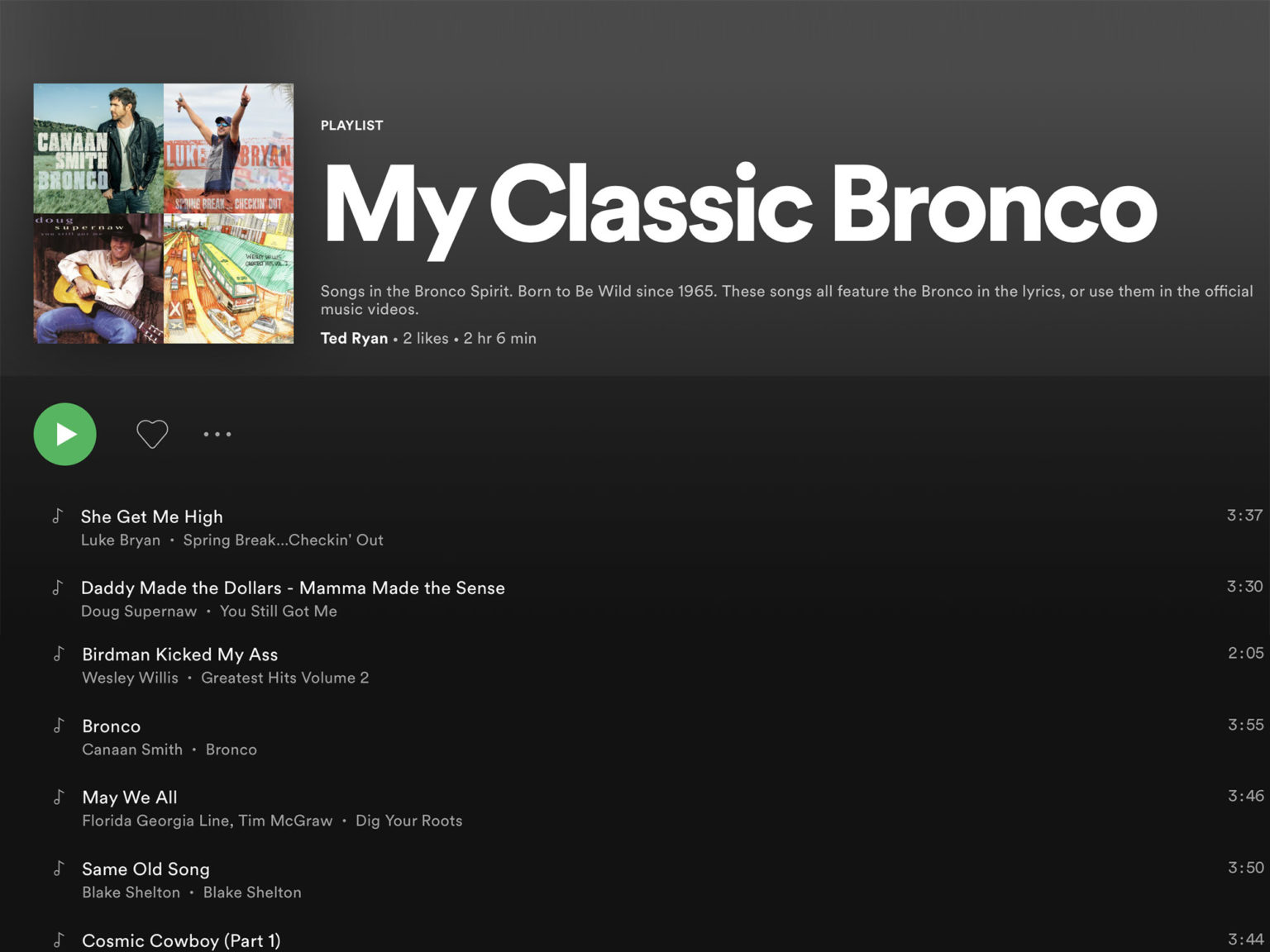 Ford has created a playlist specifically for Bronco enthusiasts.