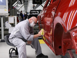 The 1 millionth vehicle off the line was a red Passat.