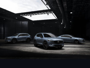 The 2021 Mazda CX-5, CX-9, and Mazda 6 Carbon Edition put gray on display.
