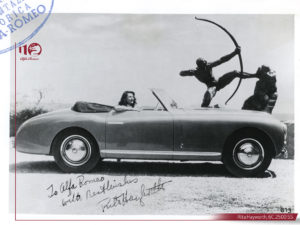 Rita Hayworth drove a gray Alfa Romeo 6C 2500 to her wedding.