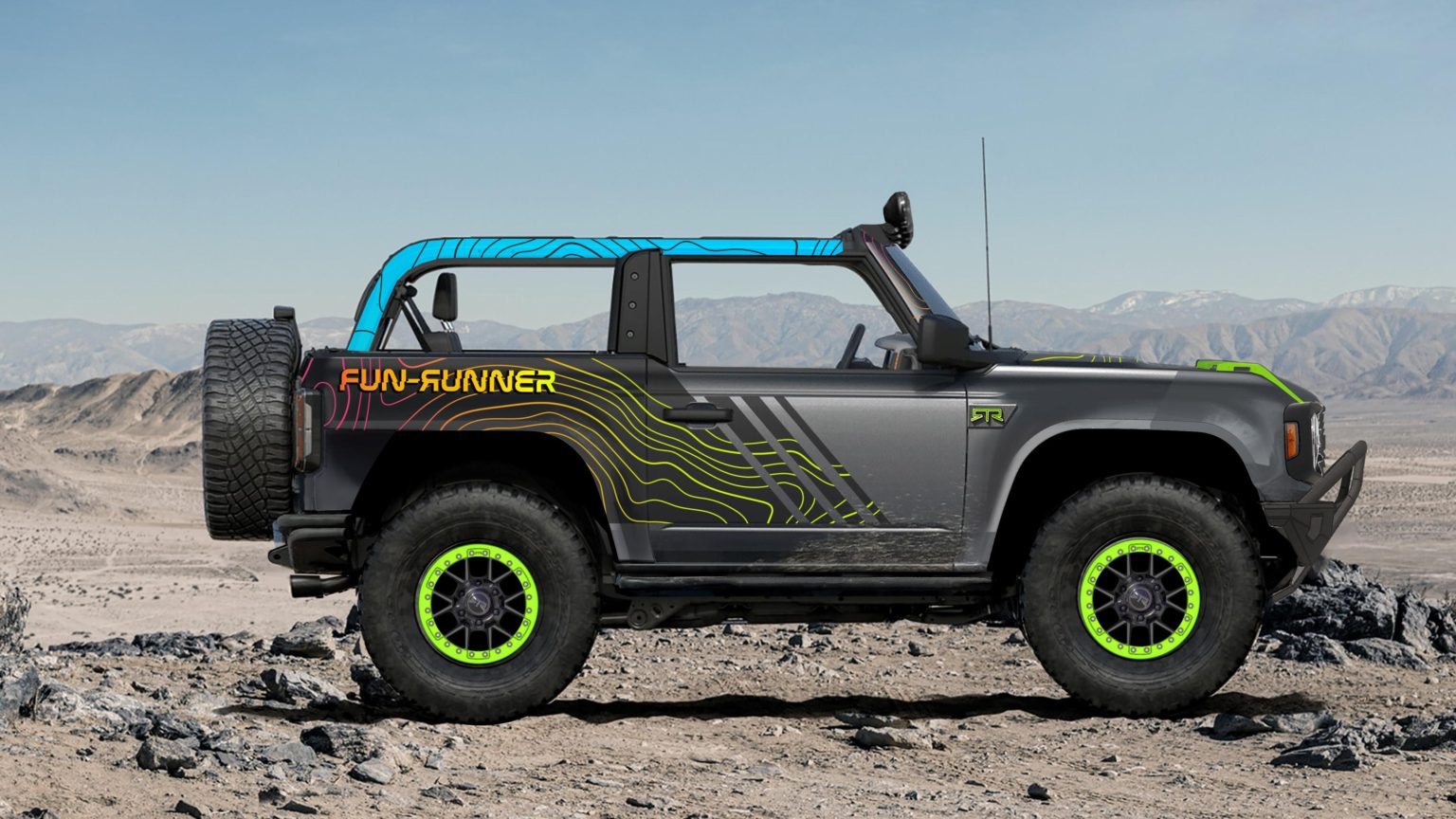 The Bronco RTR features a fun livery and several off-road upgrades.