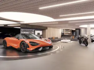 The above rendering is an example of what the Super Garage could look like. Buyers are able to customize the space.