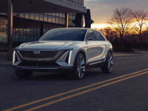 The Cadillac Lyriq is the first all-electric SUV debuted by General Motors.