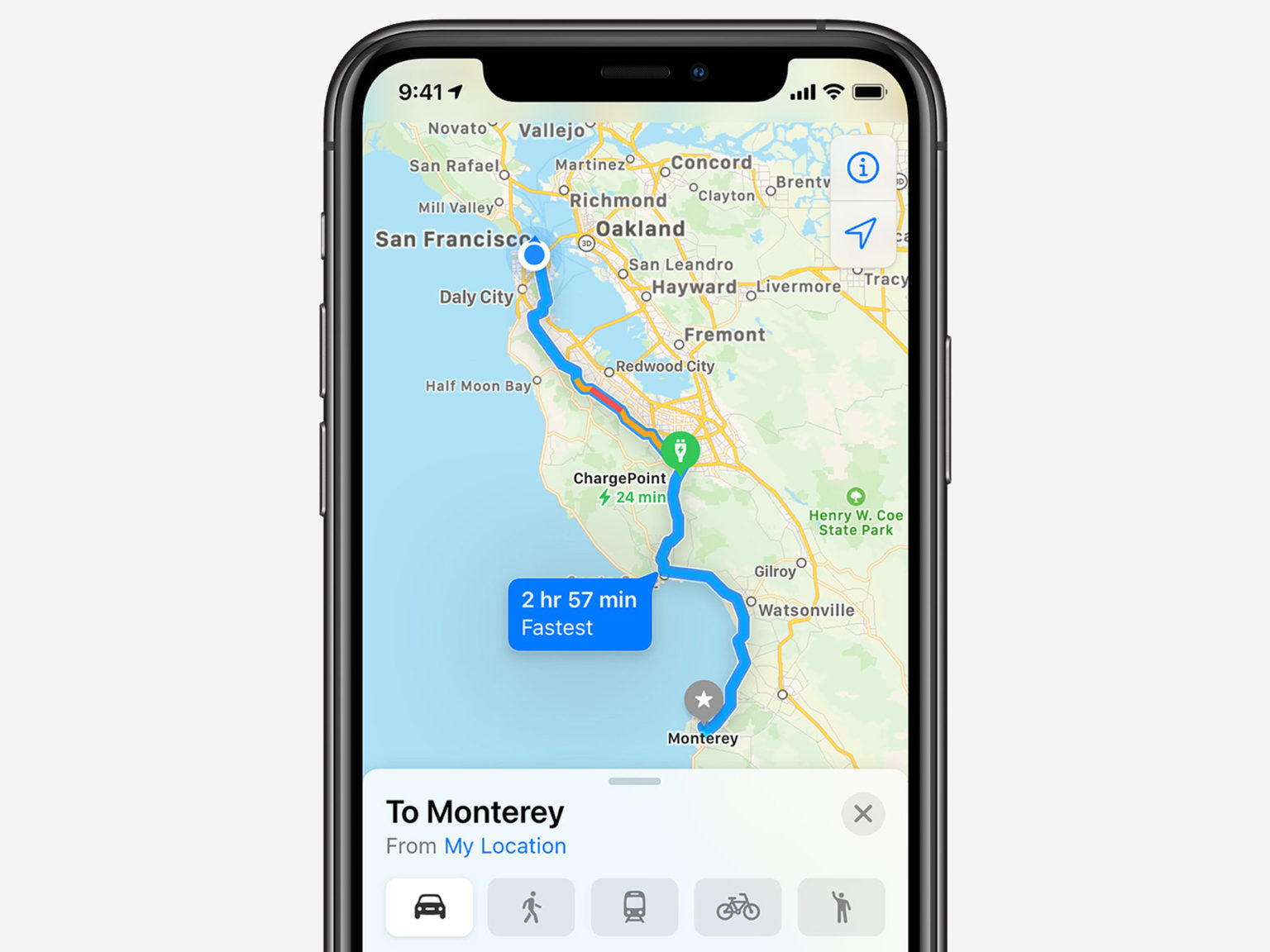 Electirc vehicle drivers will be able to utilize new Apple Maps functionality to help with route planning.