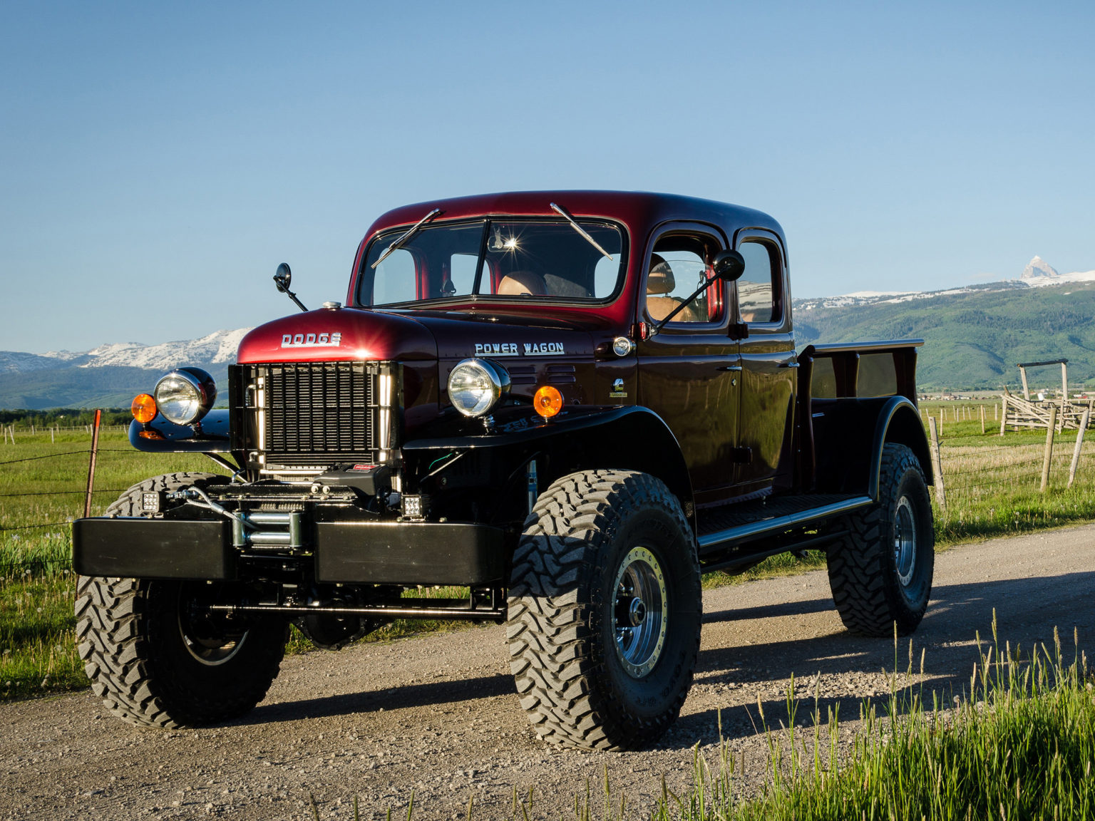 This Dodge Power Wagon has gone from antique to a rough and ready off-roader.
