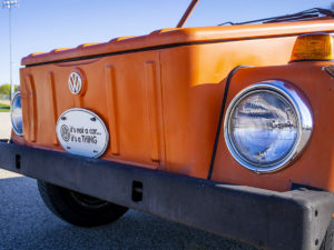 This 1973 Volkswagen Thing has spent a great deal of its life in Wisconsin but is only allowed out when the sun shines.