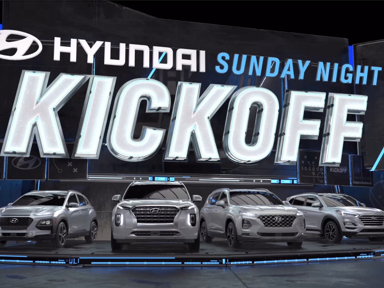 Hyundai will appear as the sponsor of the Sunday Night Football Kickoff Show.