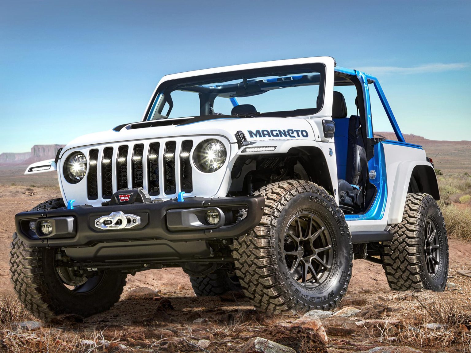 The Jeep Magneto concept has arrived in Moab.