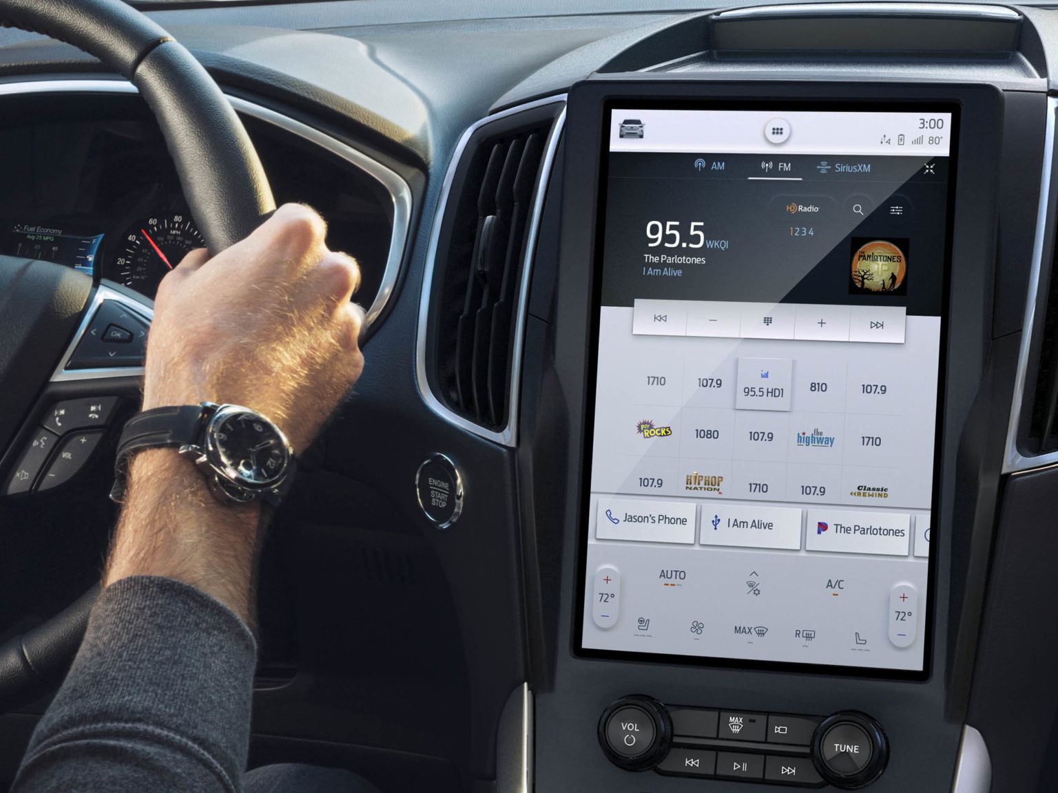 The Edge now has an available 12-inch infotainment screen.