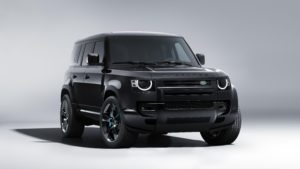 The special Defender features several 007-inspired touches.