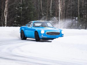 The Volvo P1800 Cyan heads to Åre for a snowy track day.