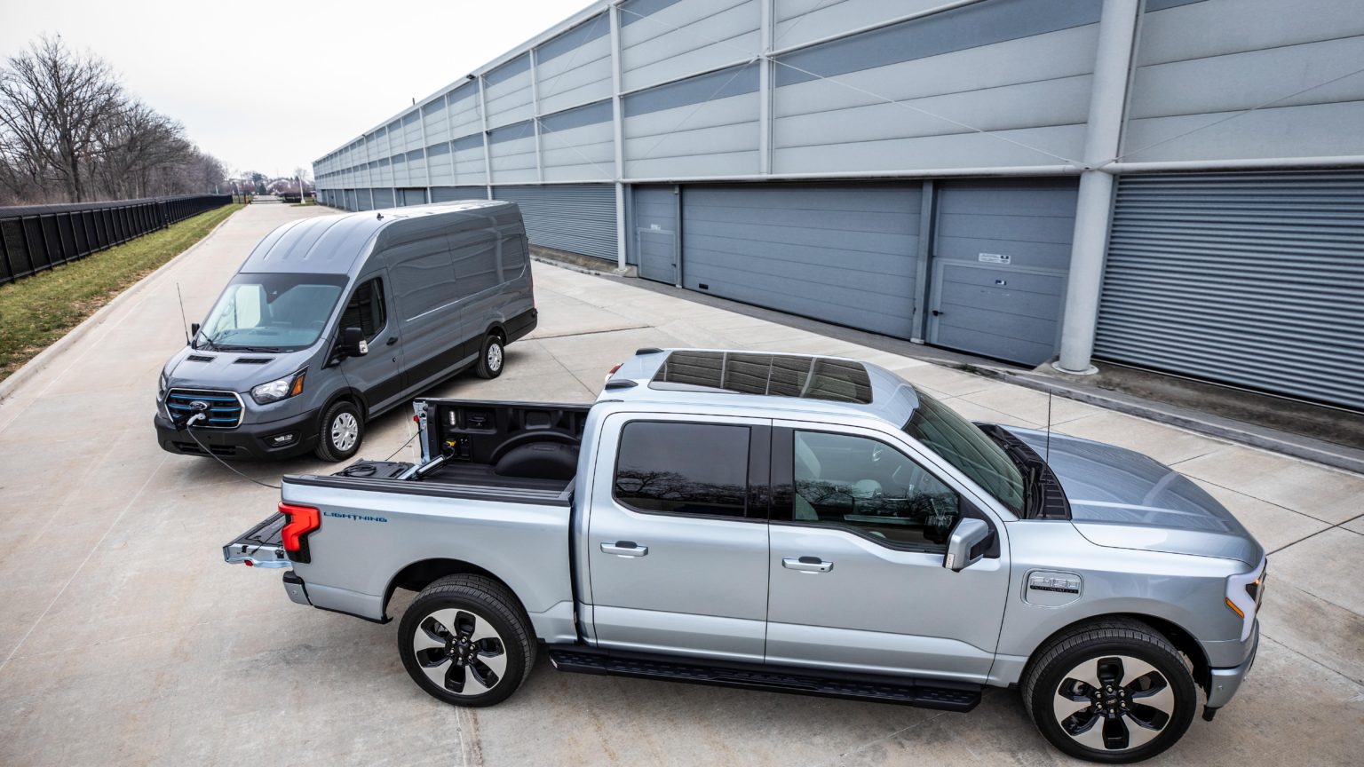 The F-150 Lightning and F-150 PowerBoost Hybrid offer charging abilities for other EVs.