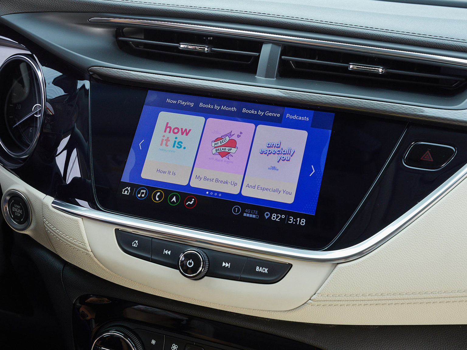 Drivers can select the audiobook or podcast of their choosing to listen to in the SUV as part of the new partnership.