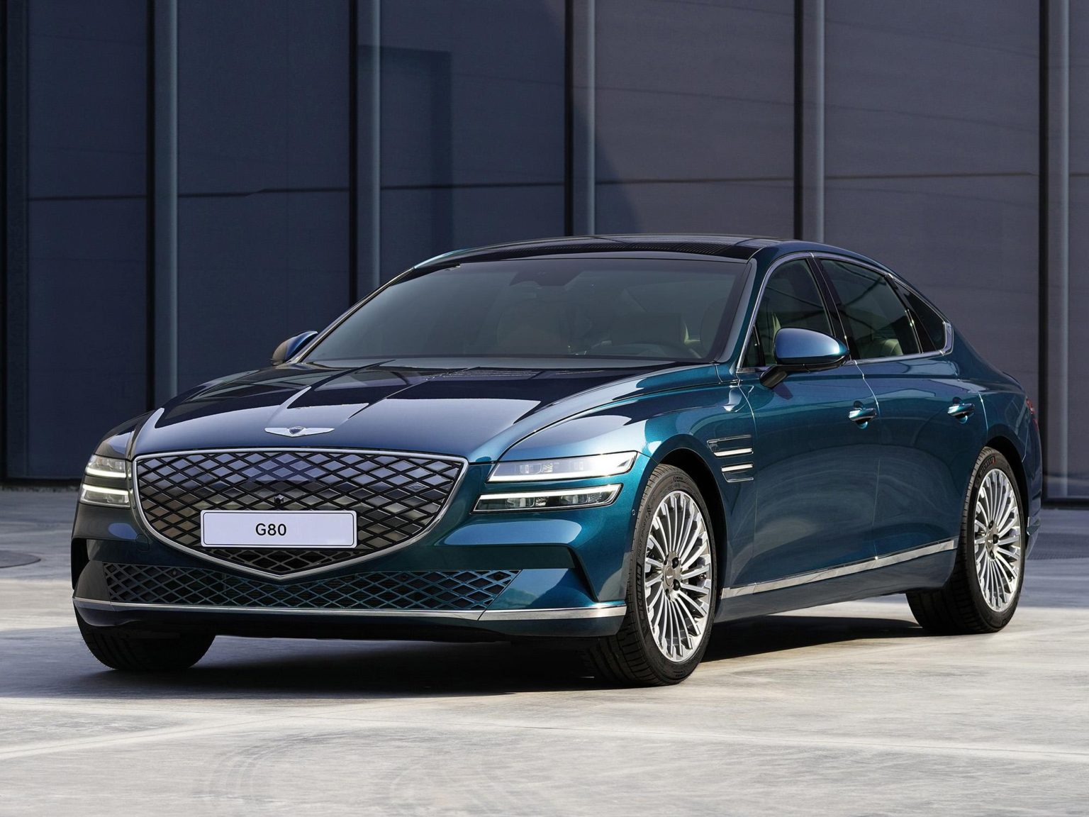 The Electrified G80 is the company's first electric vehicle.