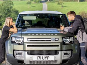 Stunt driver Jess Hawkins and British royal family member Arthur Chatto went head to head in a new competition
