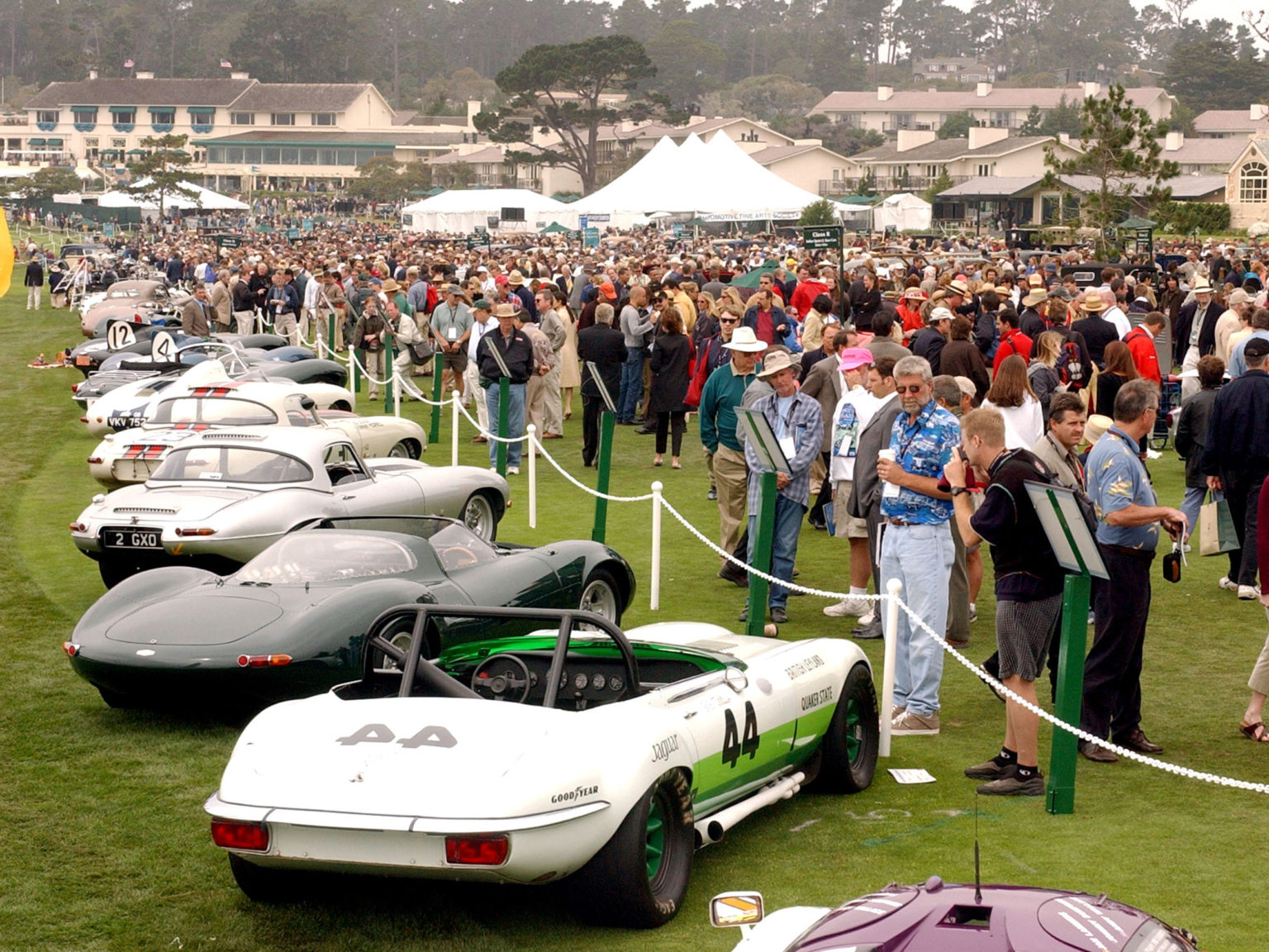 The Pebble Beach Concours d'Elegance attracts thousands of visitors each year.