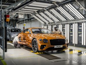 The 80,000th Bentley Continental wears a Flame Orange paint job.