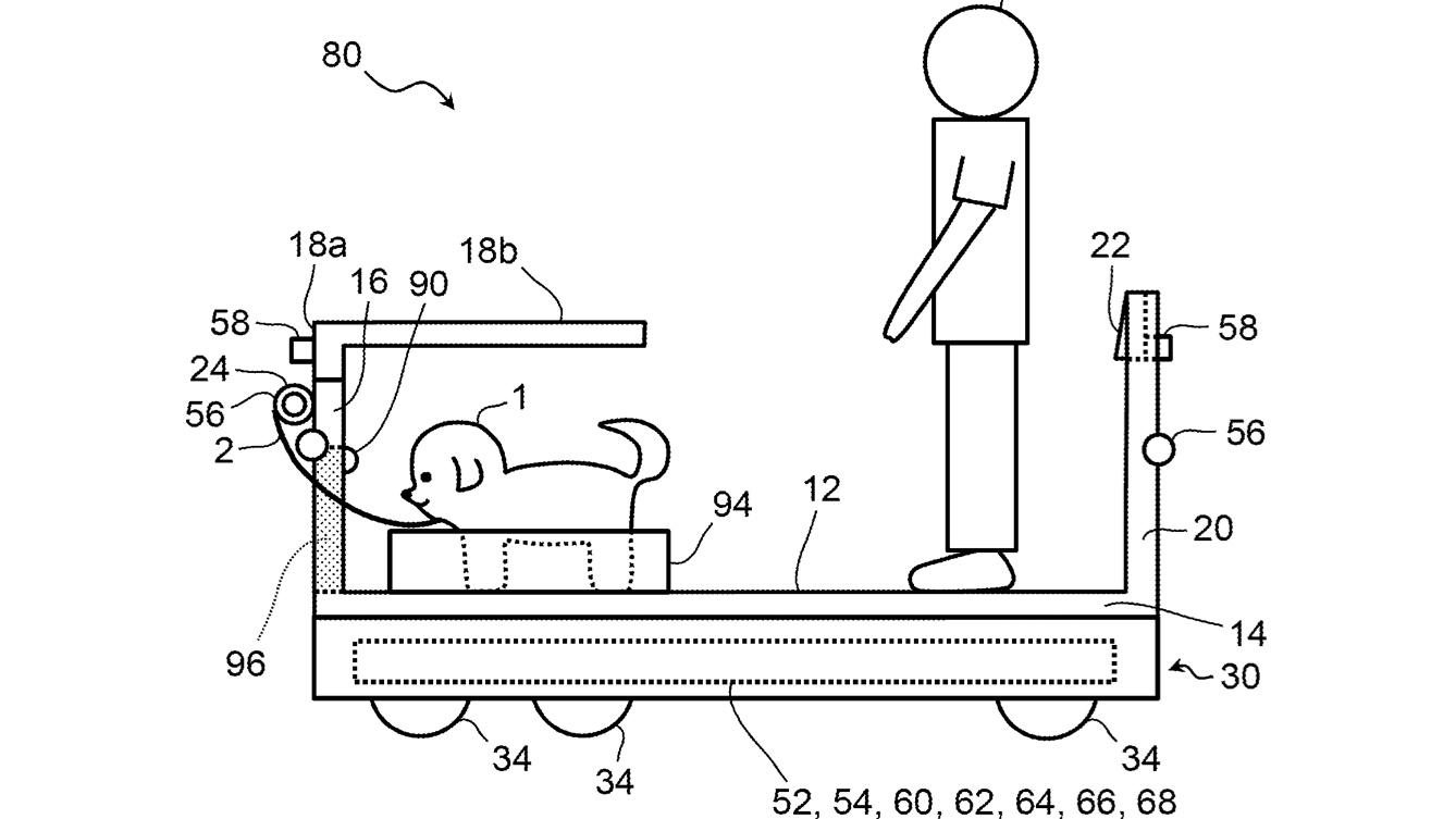 Toyota patented a dog-walking robot.