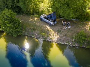 If the Land Rover can take you there, the new roof tent allows you to stay there in comfort and style.