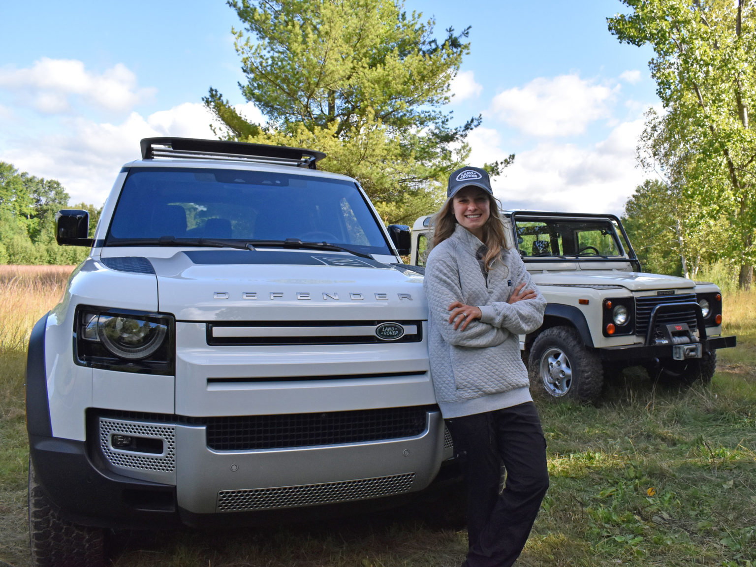 U.S. Ski & Snowboard Cross Country athlete and 2018 gold medalist Jesse Diggins took a Land Rover Defender out on the trails at the Center in Vermont this week.