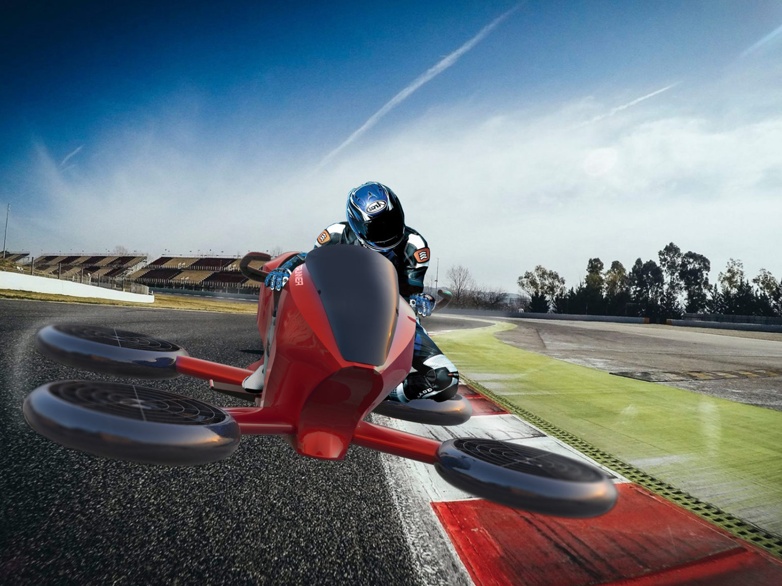 A Houston entrepreneur and investor is bullish on bringing flying motorcycles to existence.