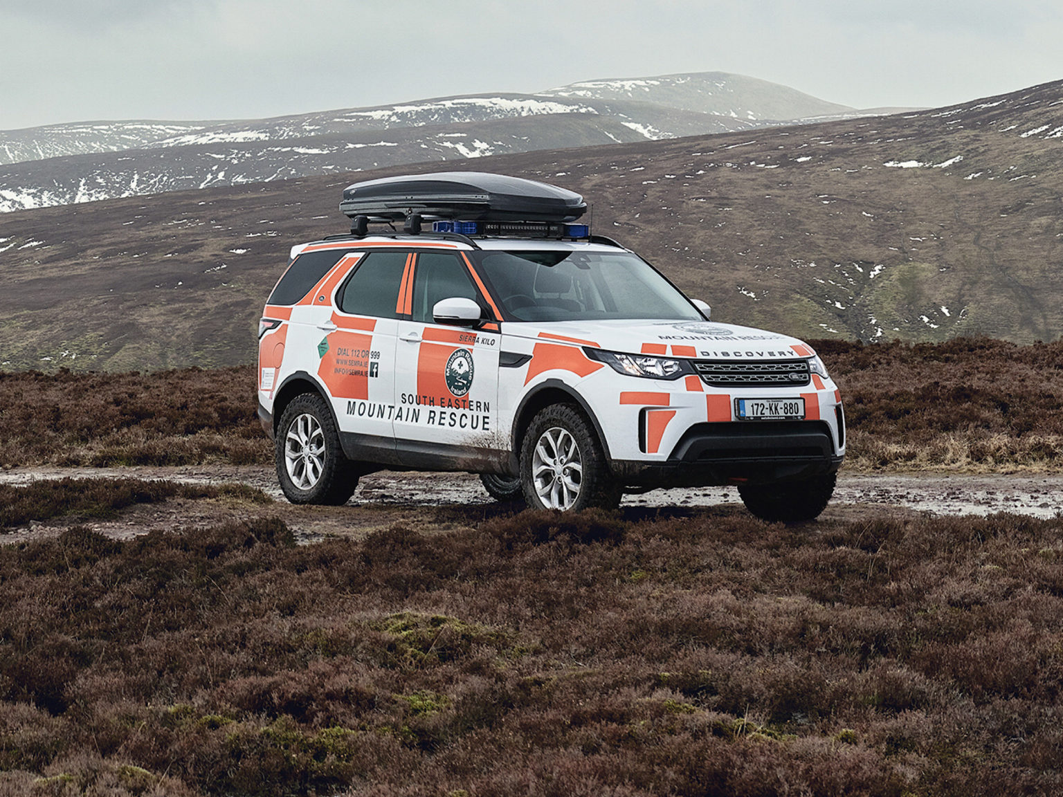 The modded Land Rover will be aiding in mountain rescues in Ireland.