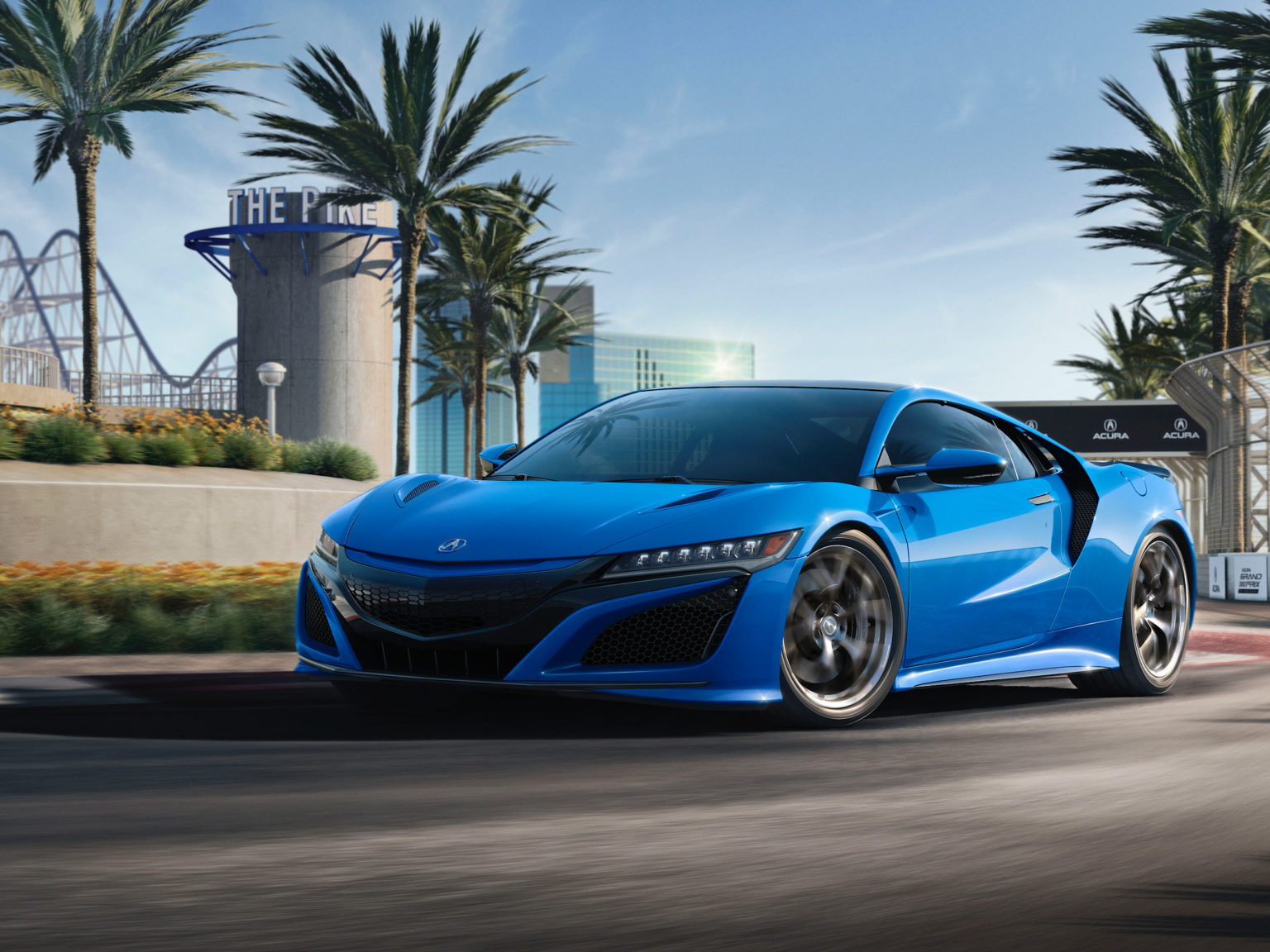 A new, old Long Beach Blue Pearl paint job is available on the 2021 Acura NSX.