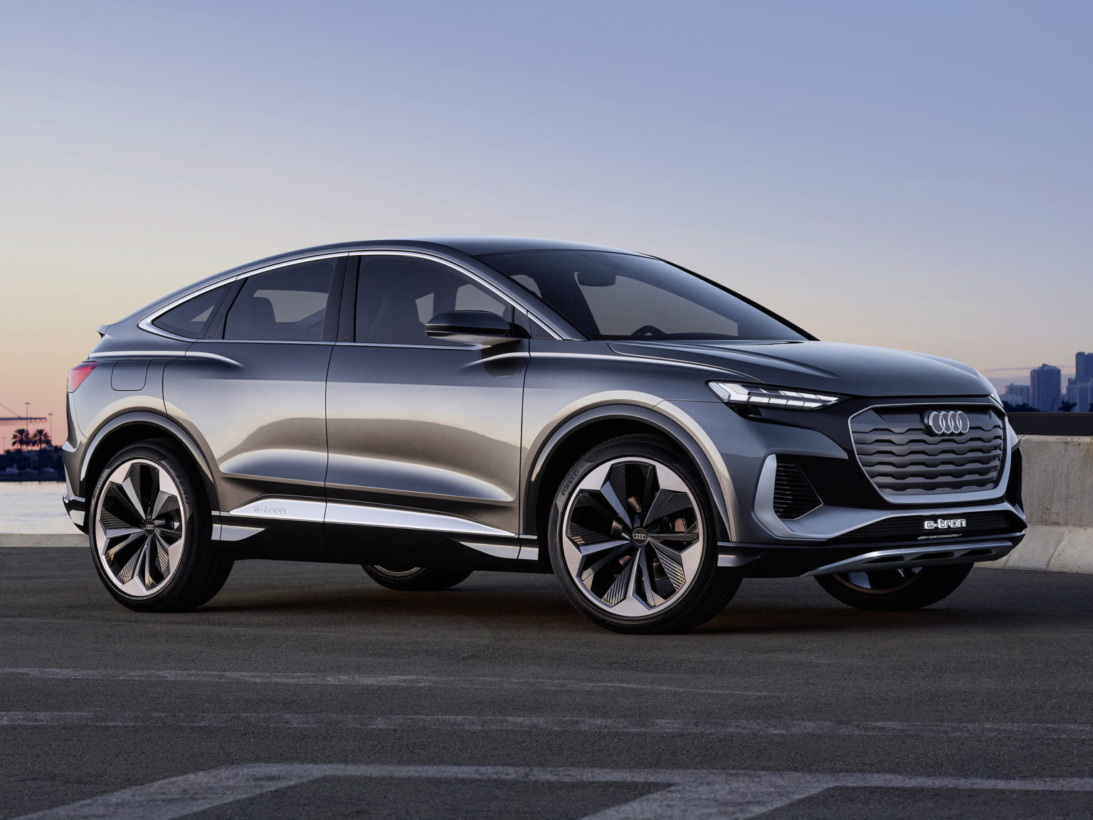 The Audi Q4 Sportback E-Tron Concept will go into production as soon.