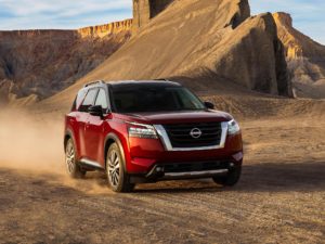 The 2022 Nissan Pathfinder is an off-road ready family hauler.