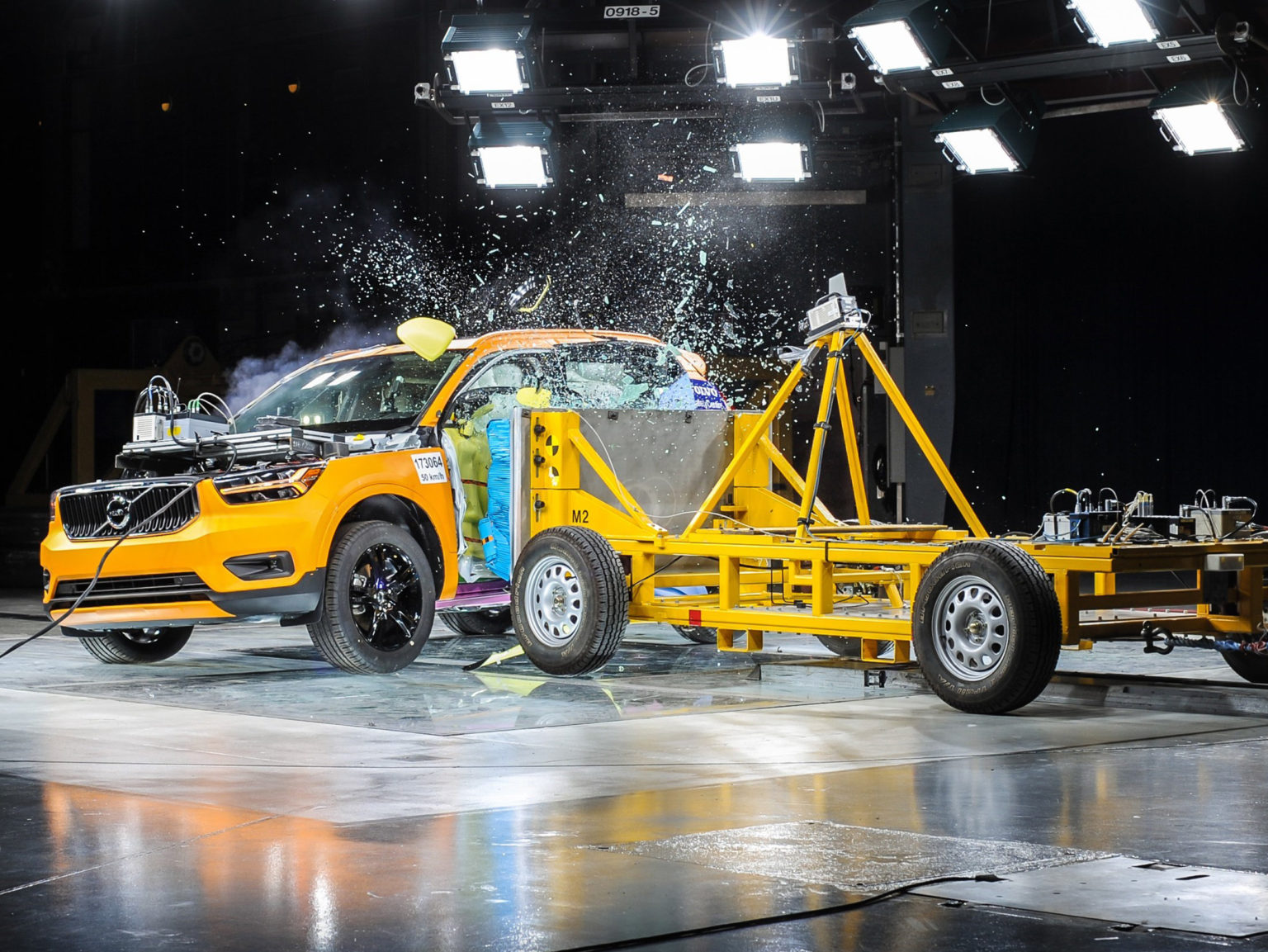 Volvo, like other automakers, crash test their vehicles ahead of them making their way to dealership lots.