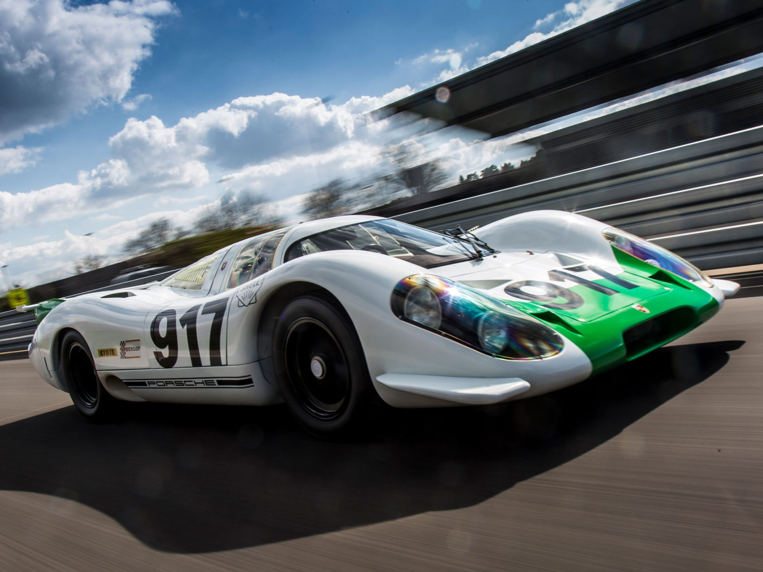 The Porsche 917-001 was restored, and revealed in its original livery 2019.