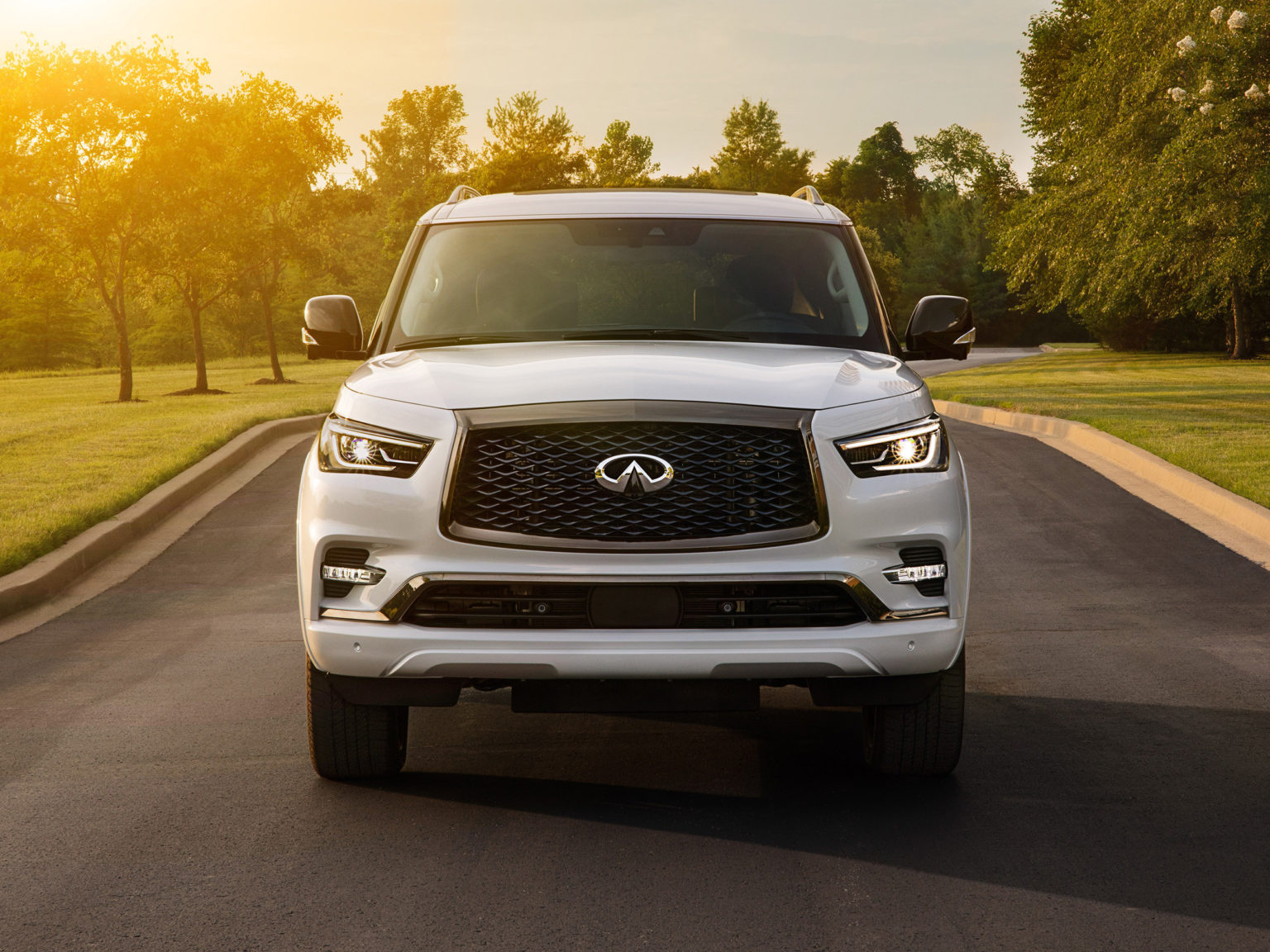 The 2021 QX80 has been enhanced for the new model year.
