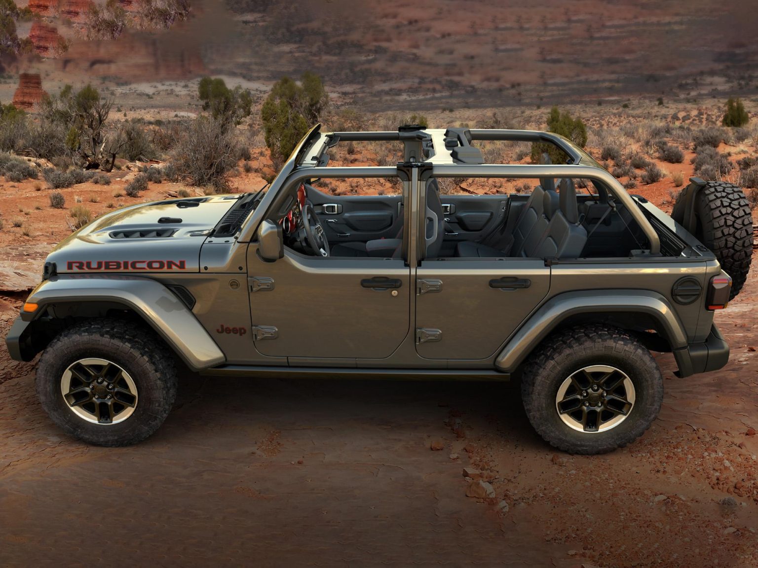 The Jeep Wrangler Dual-Door Group offers factory-backed half-door comfort, style, and safety.