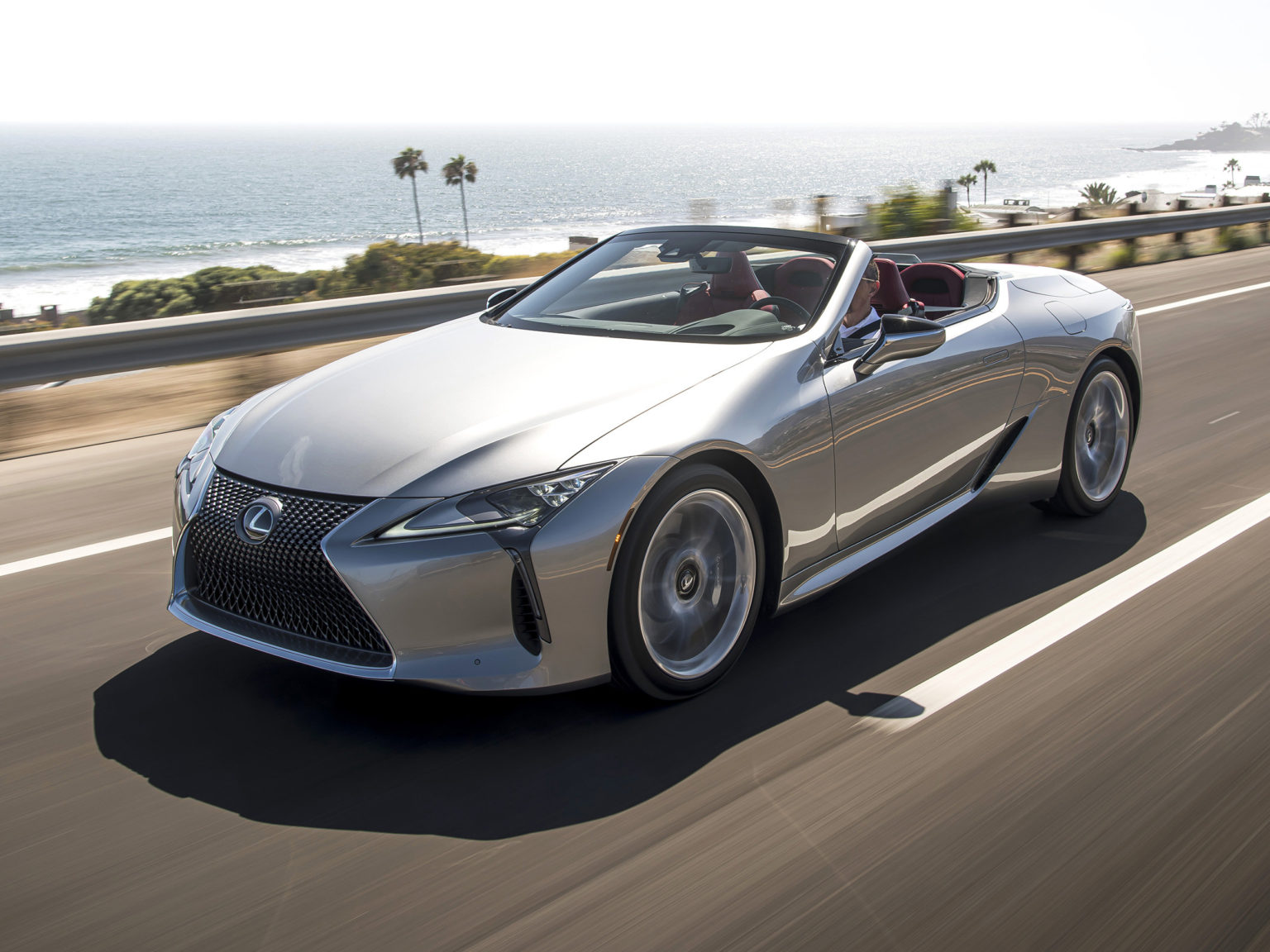 The front of the LC Convertible is very similar to the front of the LC Coupe.