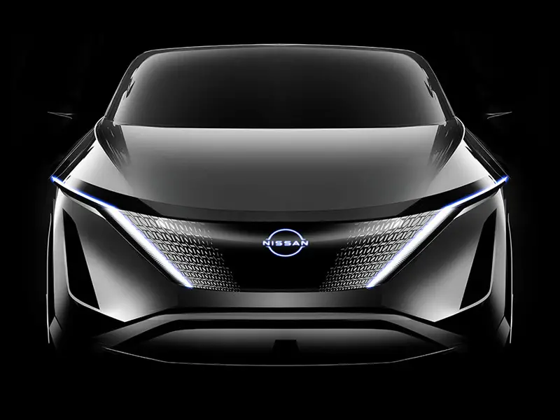 Nissan has designed a new technology shield that replaces the traditional grille.