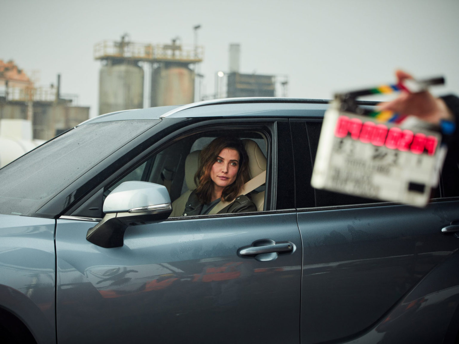 Actress Cobie Smulders starts in the new Toyota commercial.