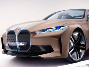 The BMW Concept i4will evolve to become the new i4 electric sedan.