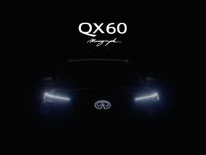 The Infiniti QX60 Monograph will show off a new design direction for the company's best-selling SUV.