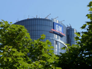 The Renaissance Center In Detroit is the home of General Motors.